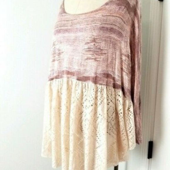 Free People Diamonds Forever Dusty Pink Top - Picture 2 of 7